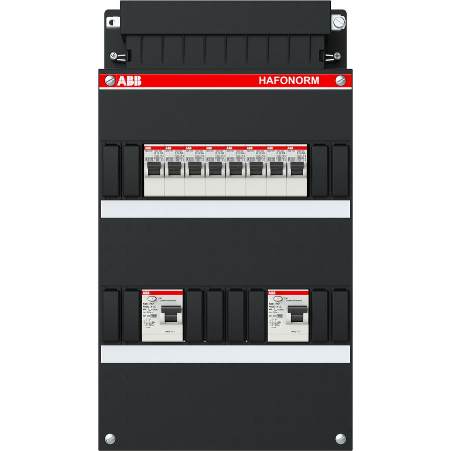 Installatiekast 8x achter 2x30mA 1-f