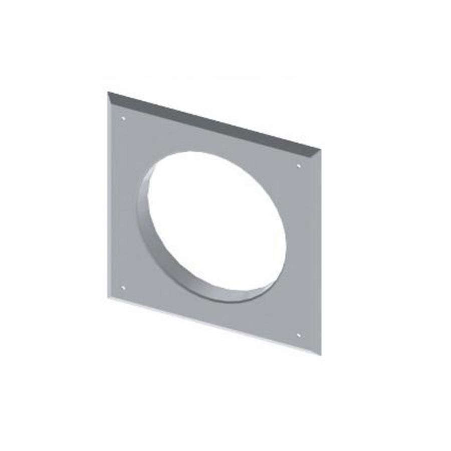 Rozet alu. Ø156 220x220mm voor Diablo Next alu-metal