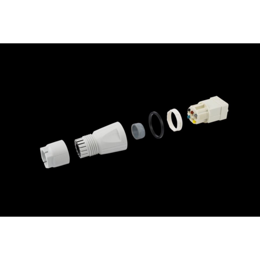 Connector 5-polig met trekontlasting IP66 grijs (LCS 75/ 5 PRO)