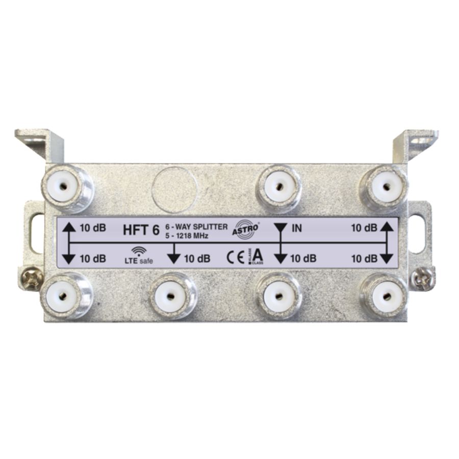 Verdeler 6-voudig retourgeschikt met f-aansluiting