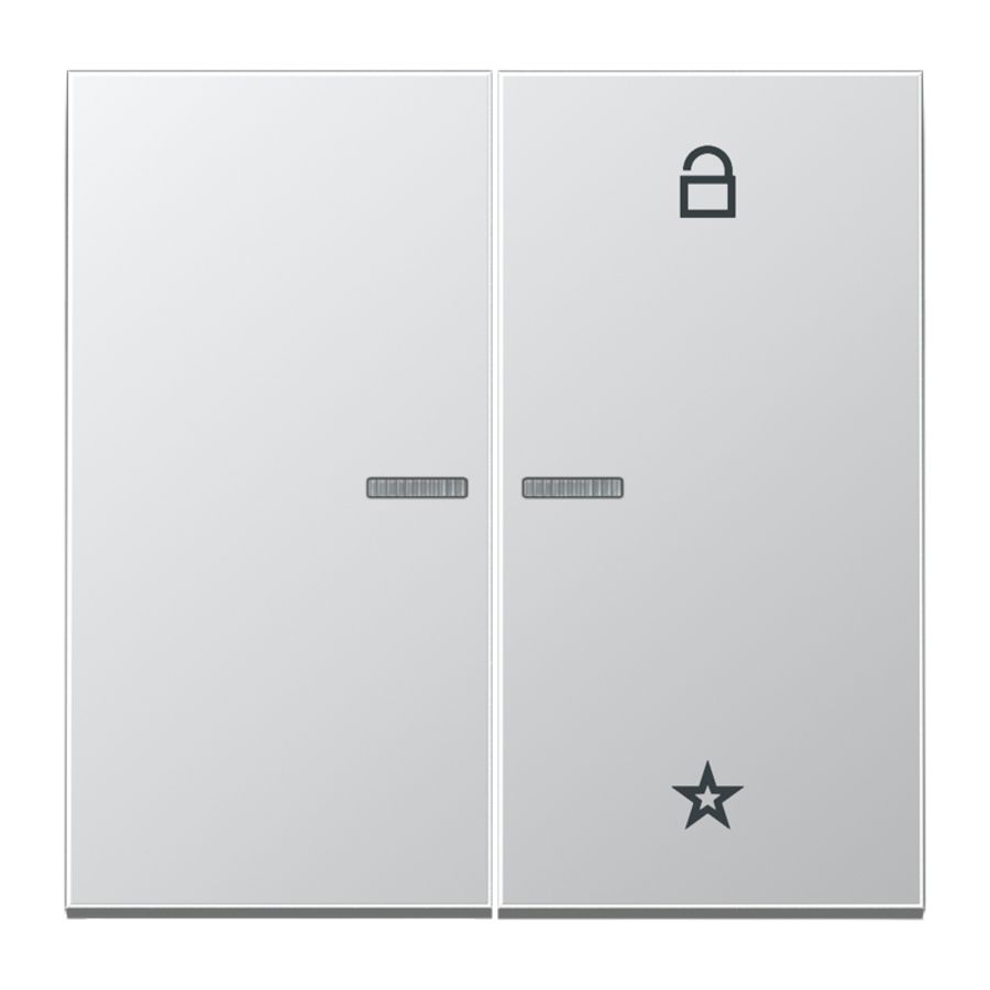 Tastafdekking LS-aluminium eNet