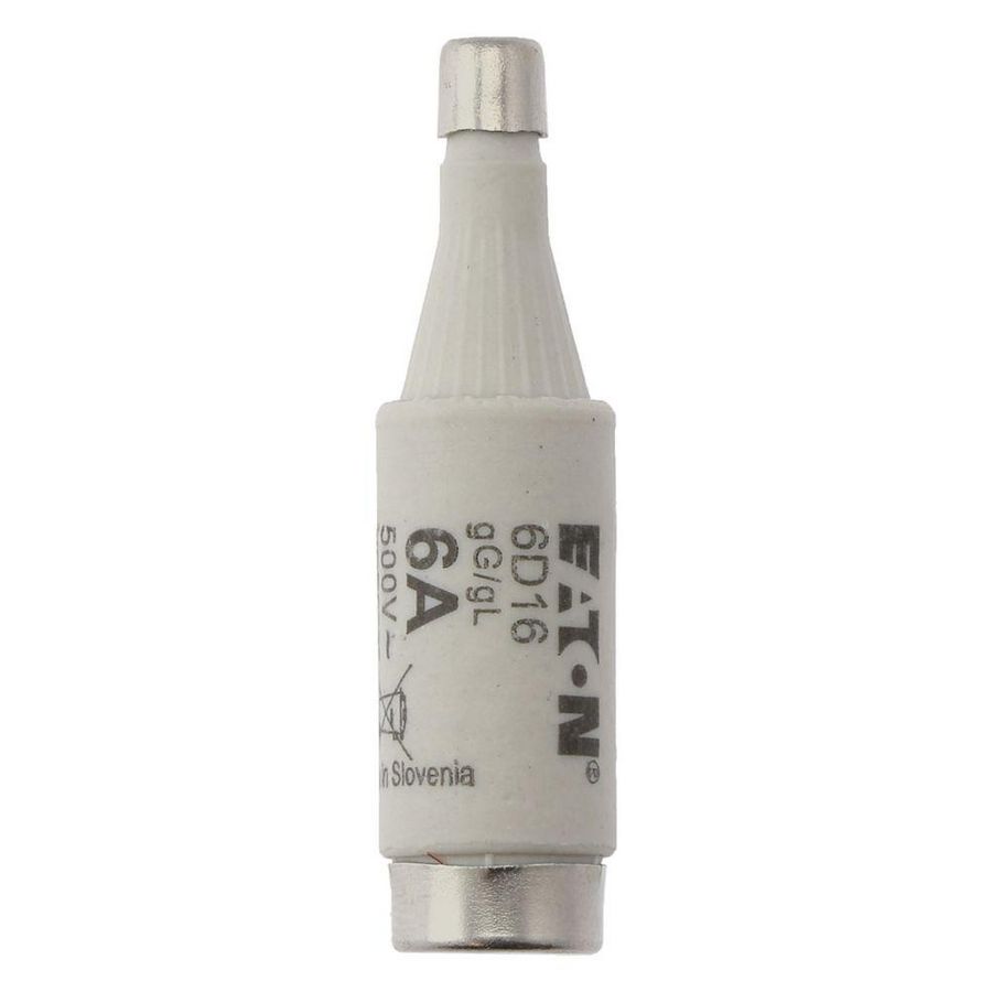 Zekering laagspanning 6A AC 500V D1 gL/gG IEC traag VVE=10
