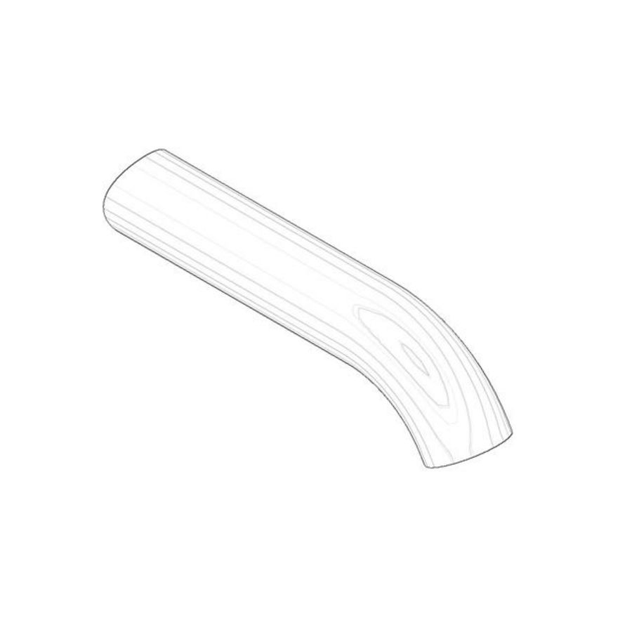 Uitloop 125x38x23mm chr