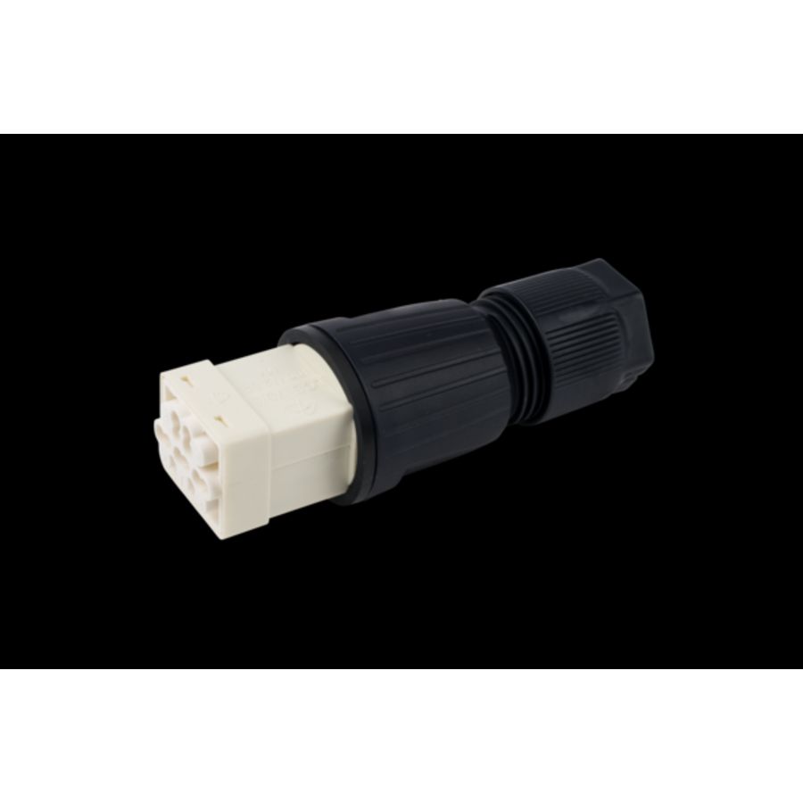 Connector 5-polig met trekontlasting IP66 zwart (LCS 75/ 5 PRO)