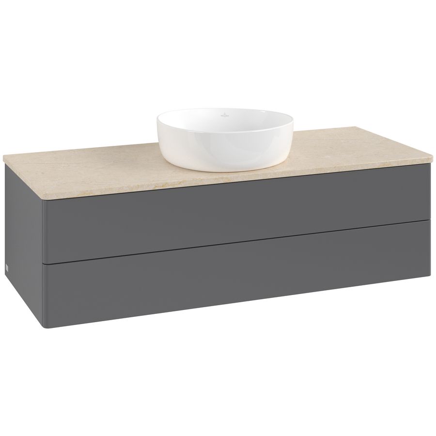 Wastafelonderkast Antao 1200x360x500mm Antr. Matt Lacquer K21013GK