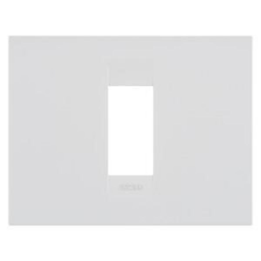 GEO PLATE-IN PAINTED TECHNOPOLYMER-1 MODULE-SATIN WHIT