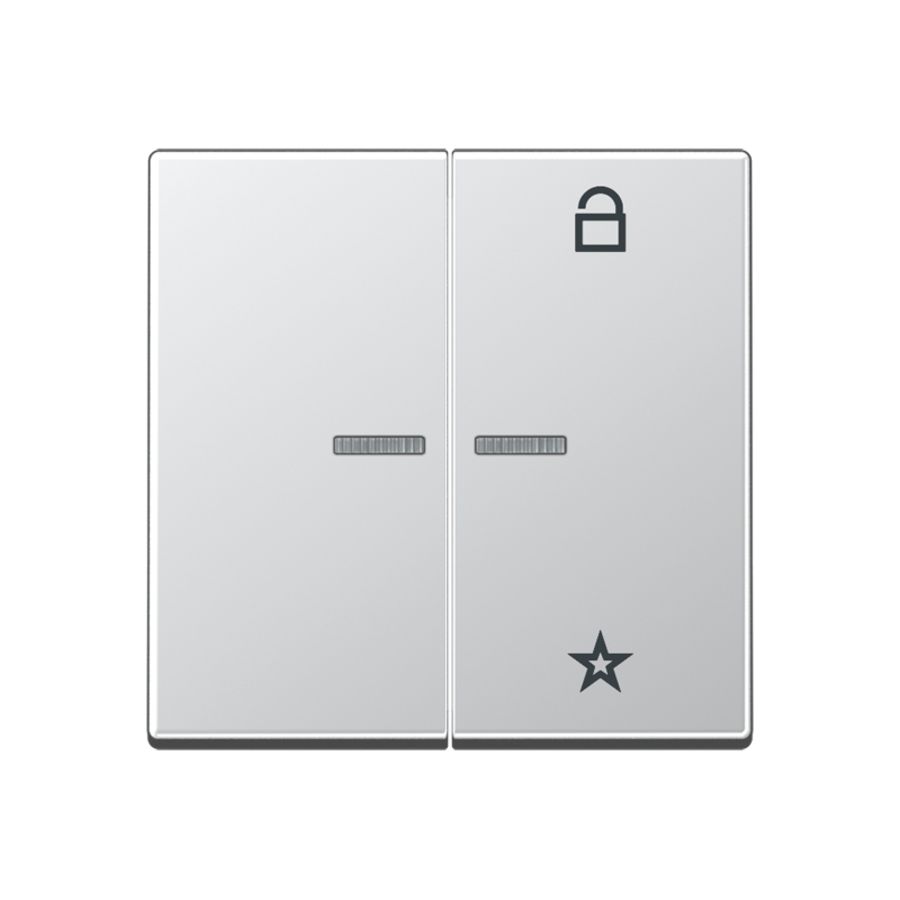 Tastafdekking A500 aluminium eNet