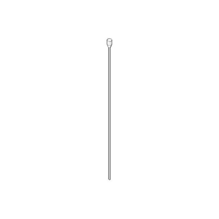 Trekstang afvoer. met knop 7x410x32mm Dark Plat geb