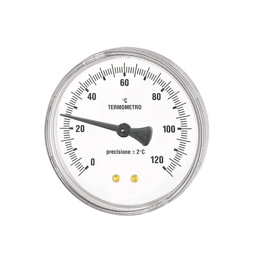 Thermometer 63mm 0-60C 1/2"axiaal L= 50mm
