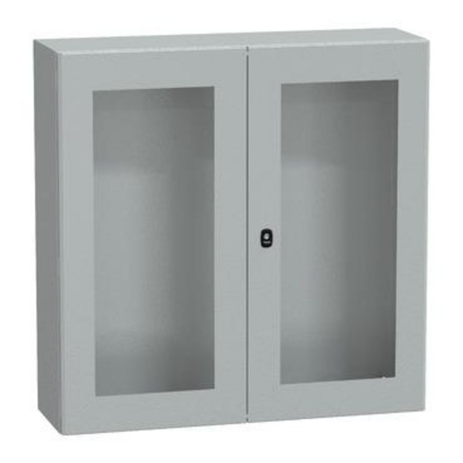 Kast Dubbele ruitdeur 1000x1000x300 IP55 IK08 RAL703