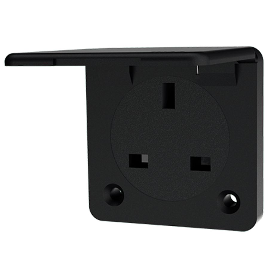 Inbouwwandcontactdoos 13A 2P+A 230V IP44 GB zwart