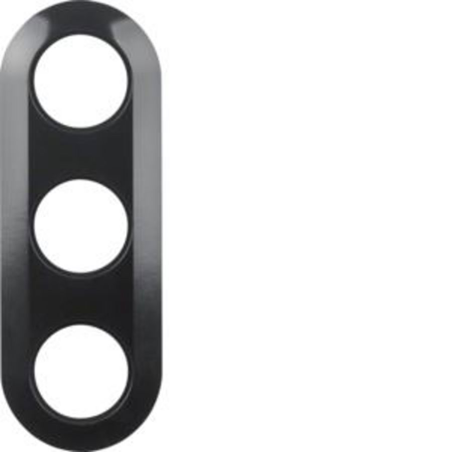 Afdekraam 3-v berker 1930 zwart glans