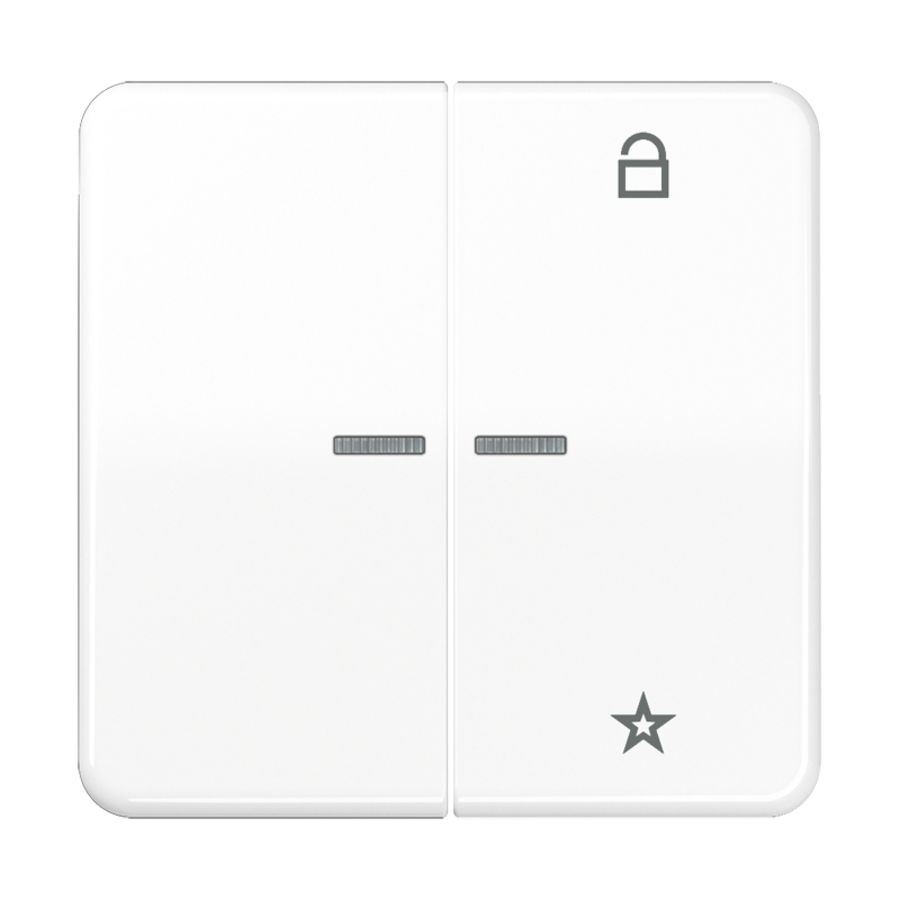 Tastafdekking CD500 alpine wit eNet