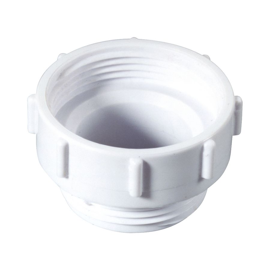 Verloopring PP wit 1.1/2"bn.dr.x1.1/4"bt.dr. incl. rubber pakkingring McAlpine