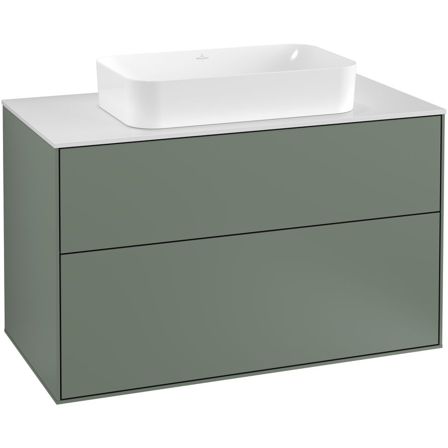 Wastafelonderkast Finion 1000x603x501mm Olive Matt Lacquer F23100GM