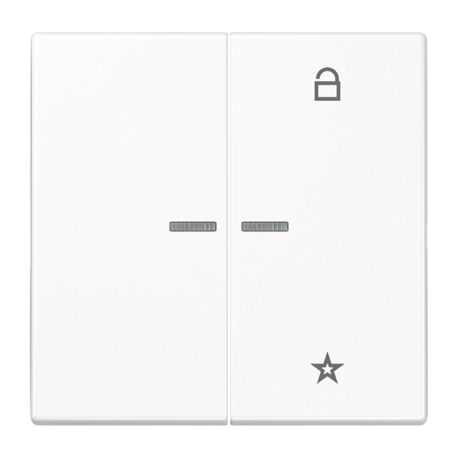 Tastafdekking LS990 alpine wit eNet