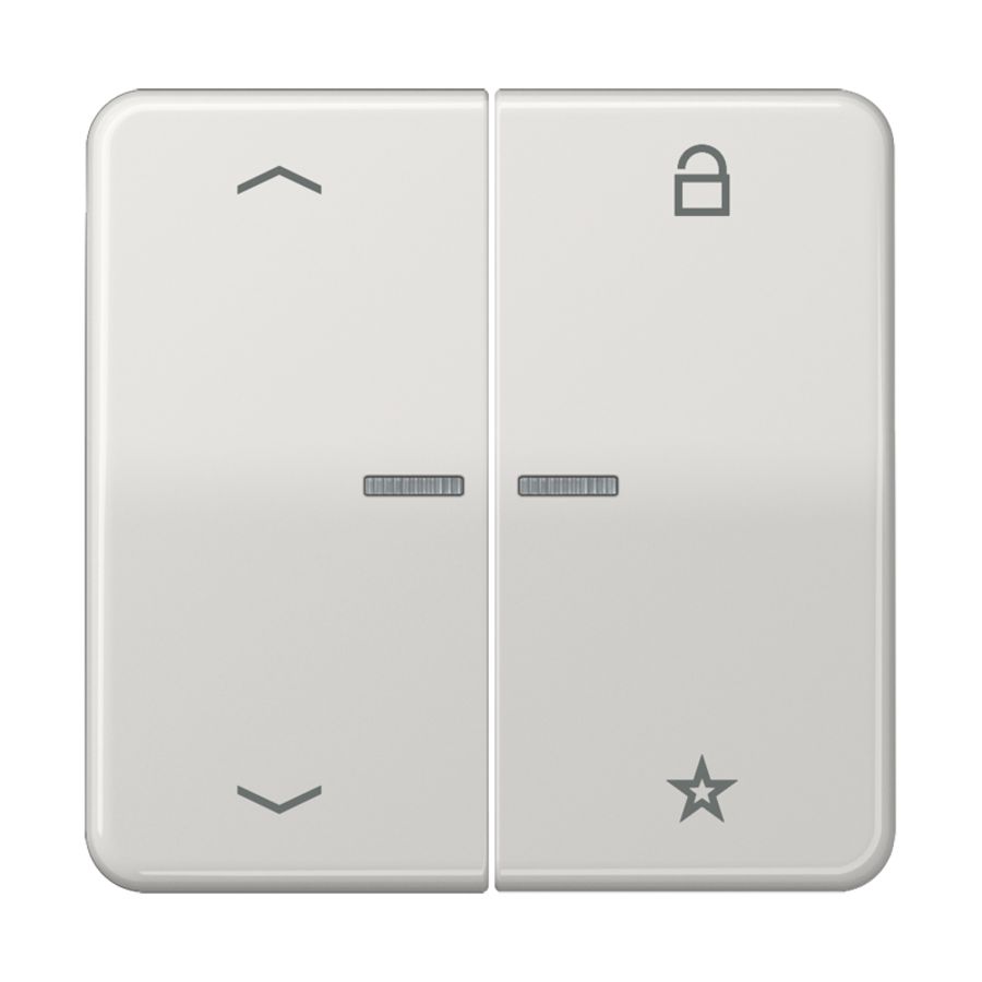 Tastafdekking pijlen CD500 licht grijs eNet