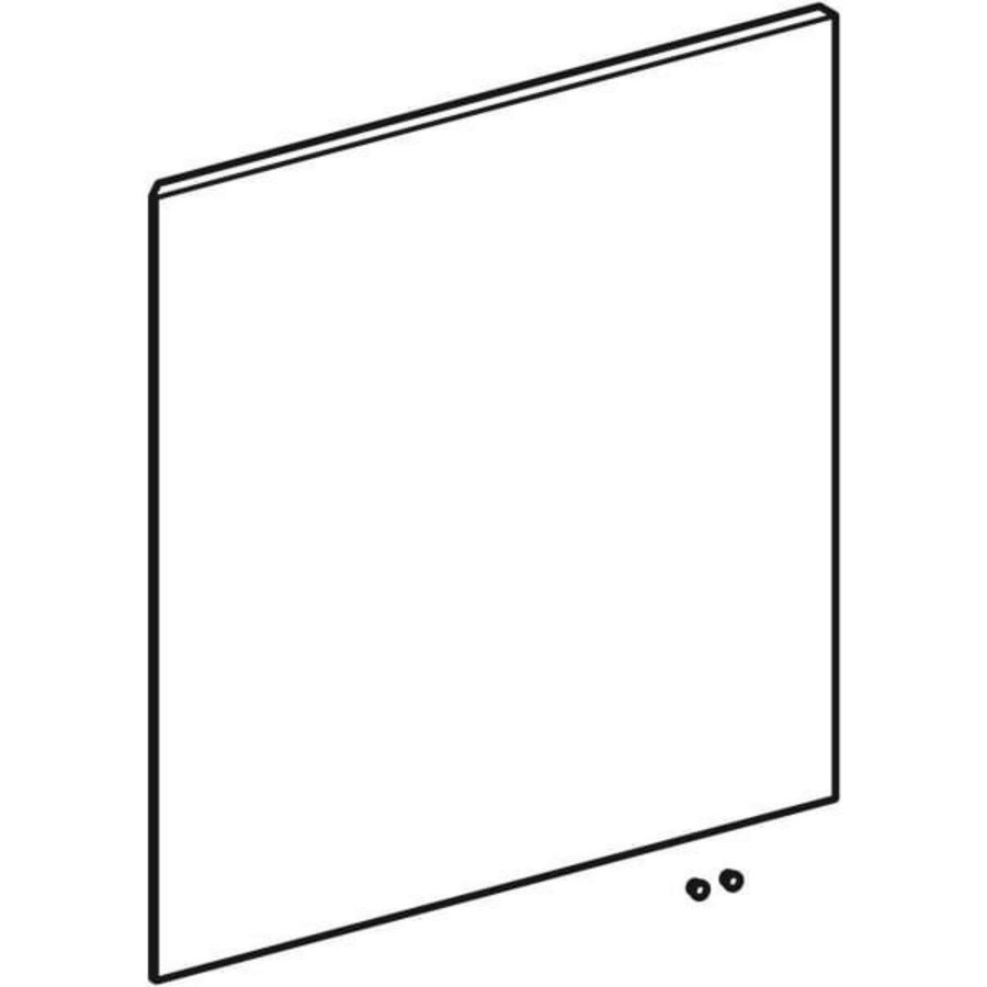 iCon deur vrknt hoge kast deur B45cm Wit/glkt mat