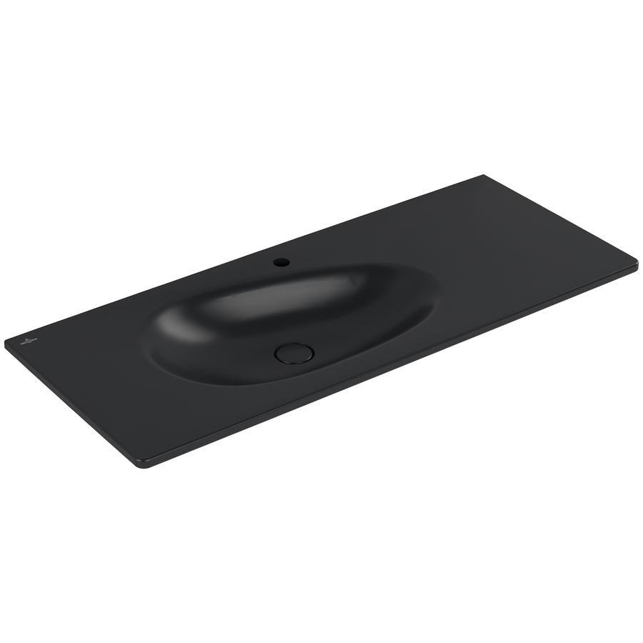 Meubelwastafel Antao 1200x500mm Pure Black CeramicPlus 4A77L2R7