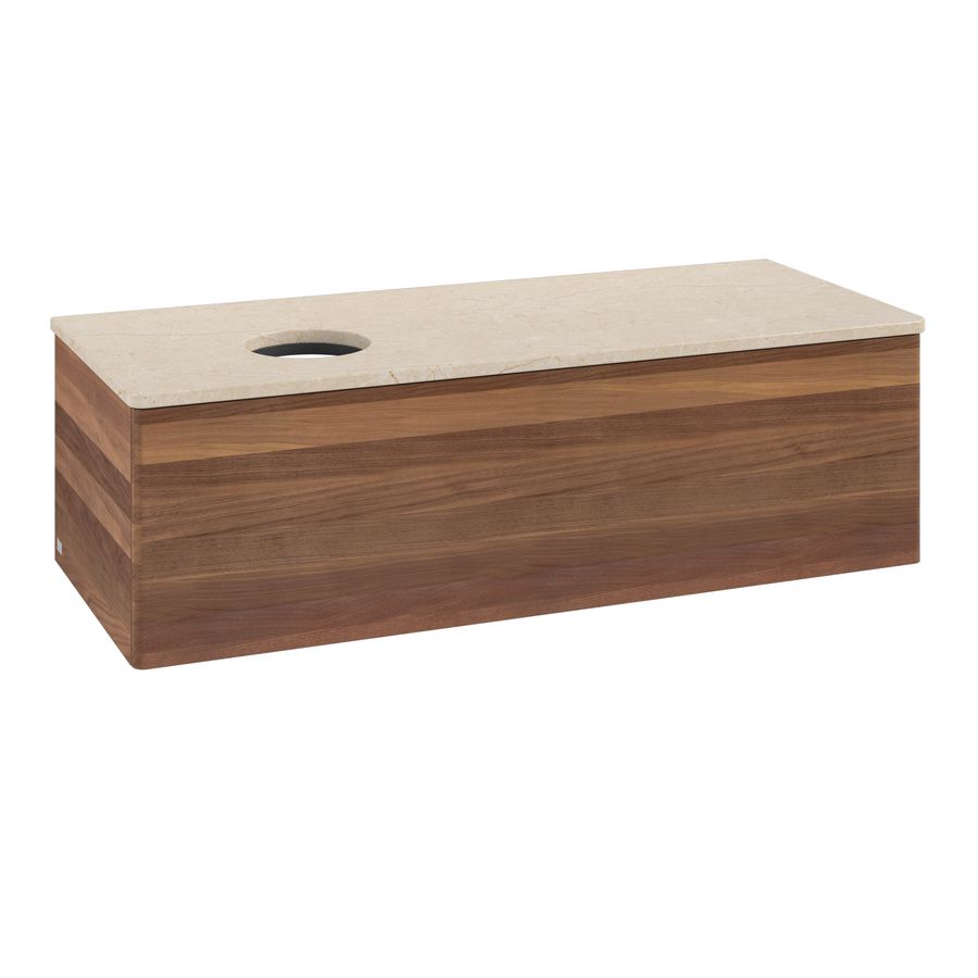 Wastafelonderkast Antao 1200x360x500mm Warm Walnut K33013HM