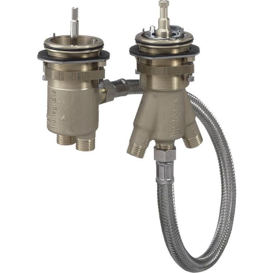 Inbouwdeel 2-gats badrandthermostaat 15486180