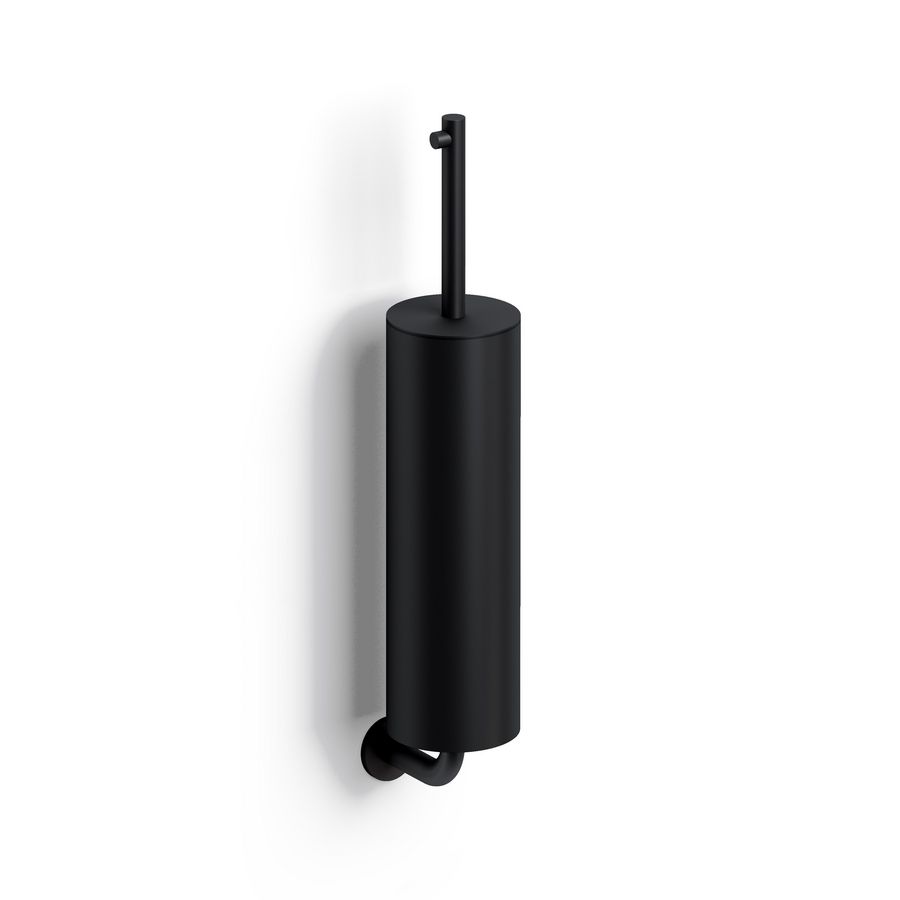 Toiletborstelgarnituur wandmodel mat zwart Kaldur