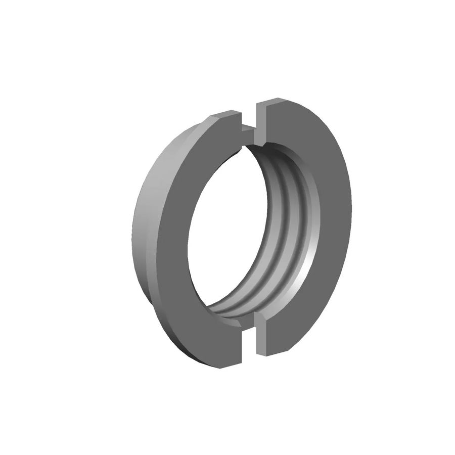Bevestiging Moer M32x1,5mm ruw vernikkeld