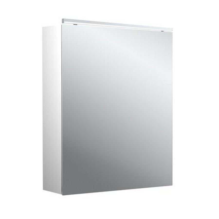 Led-spiegelkast Pure-2 Classic 600mm aluminium opbouw 1 deur H=729mm