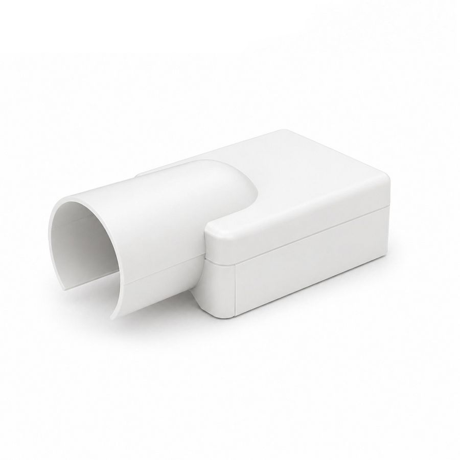 Zak a 2st. Verloopmof 19mm voor 25x13mm Systeem25 wit