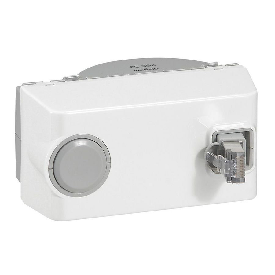 Connector RJ45 Cat. 6 m haspel wit Mosaic