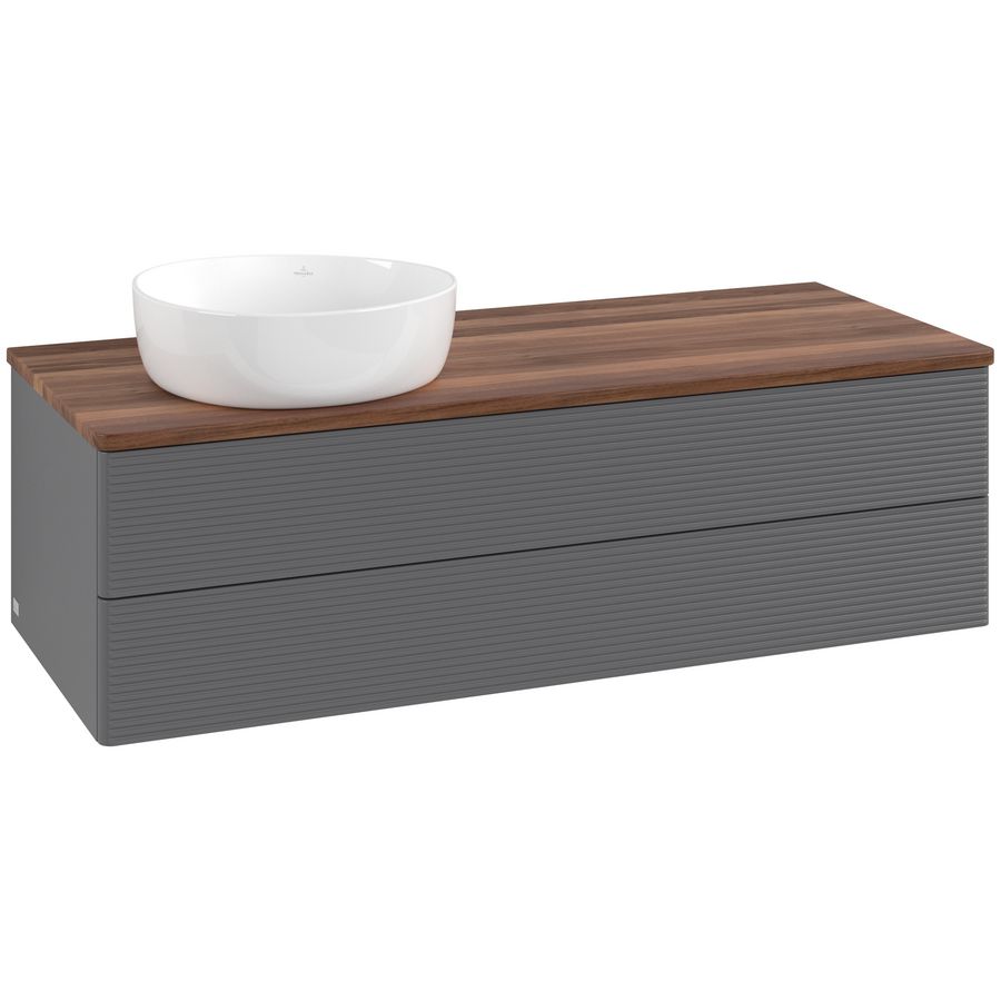 Wastafelonderkast Antao 1200x360x500mm Antr. Matt Lacquer K22112GK