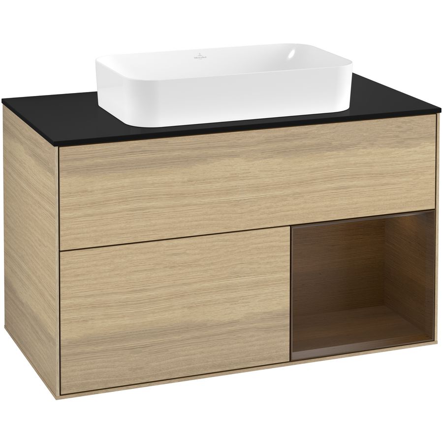 Wastafelonderkast Finion 1000x603x501mm Oak Veneer G252GNPC