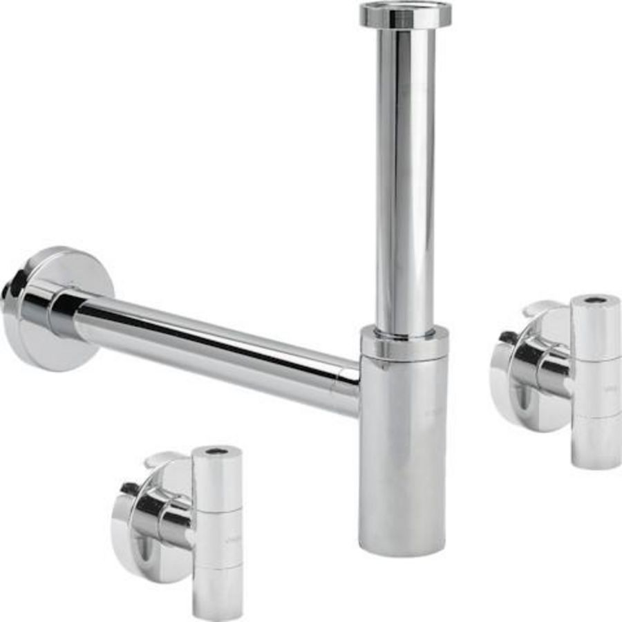 Eleganta Set 1 1 1/4 messing/verchroomd