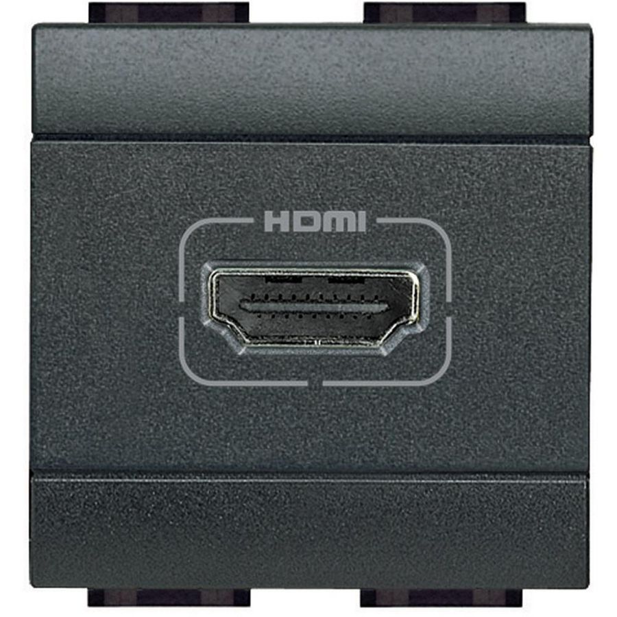 Connector HDMI 2 modulen antraciet Livinglight