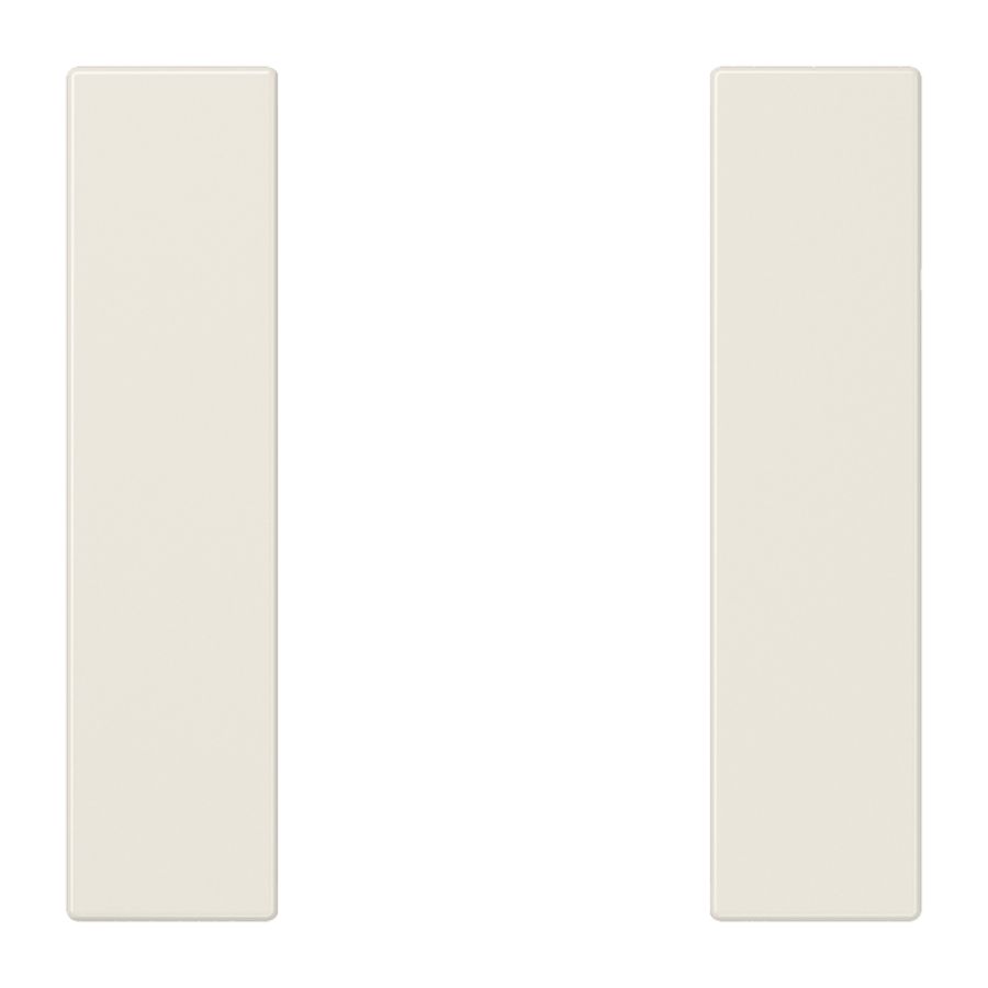 Tastafdekking compleet 1-voudig LS wit KNX