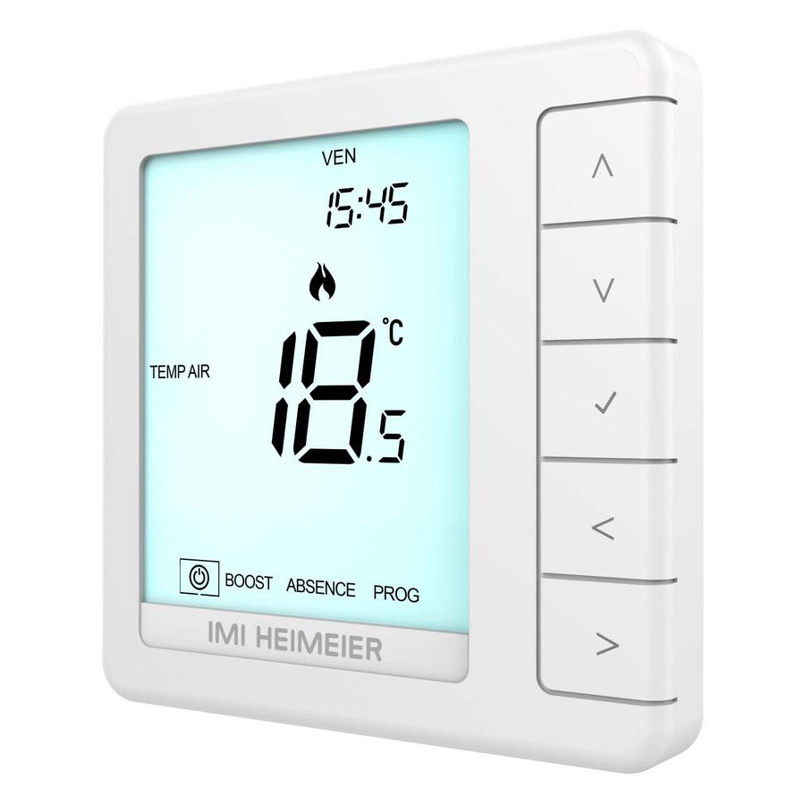 Ruimtethermostaat programmeerbaar HM-PRTwit inbouw 230V (min.diepte =35mm)