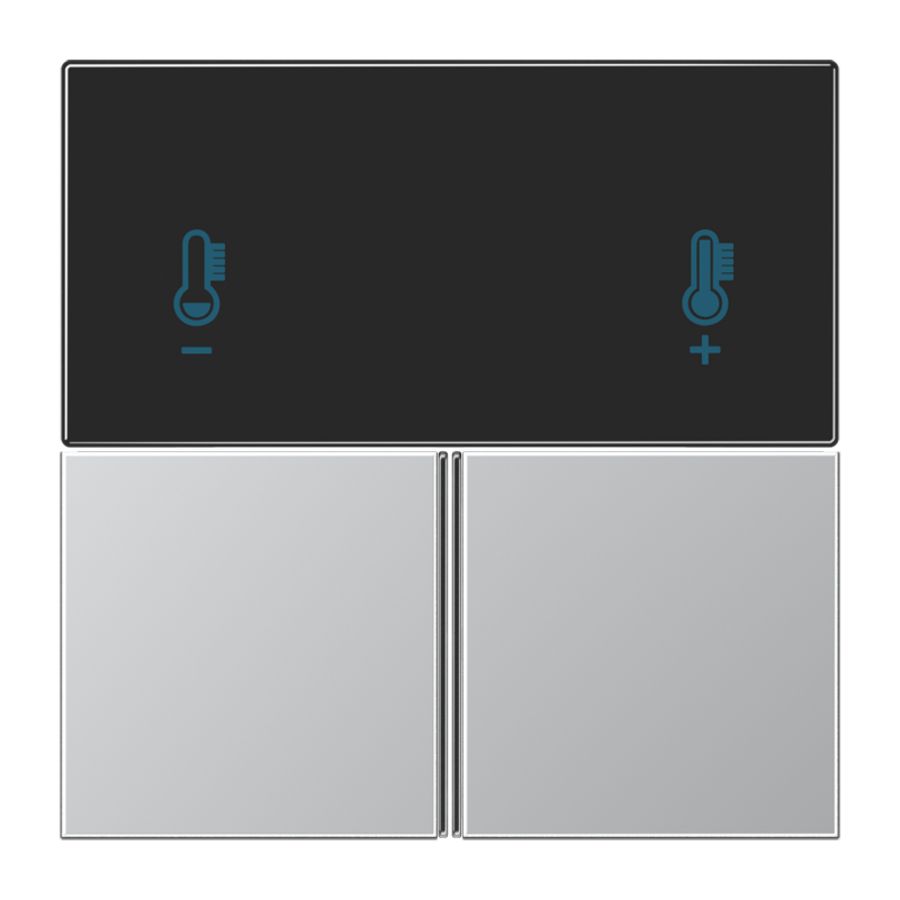 Compact tastafdekking LS alu. KNX RCD
