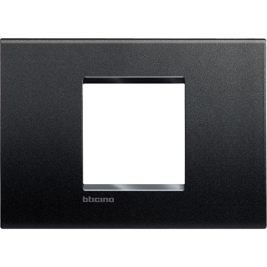 Afdekplaat breed 2 modulen antraciet Livinglight
