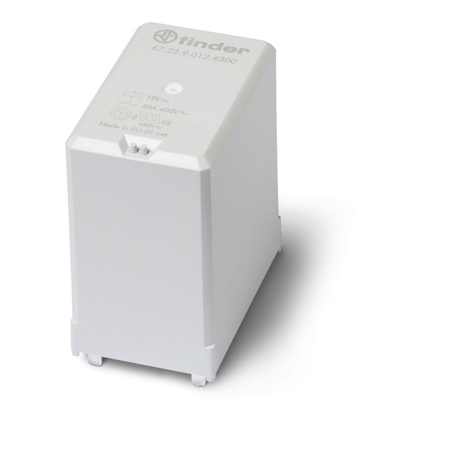 Schakelrelais PV omvorm. 50A 2M 12V DC/3mm 67.22.9.012.4300