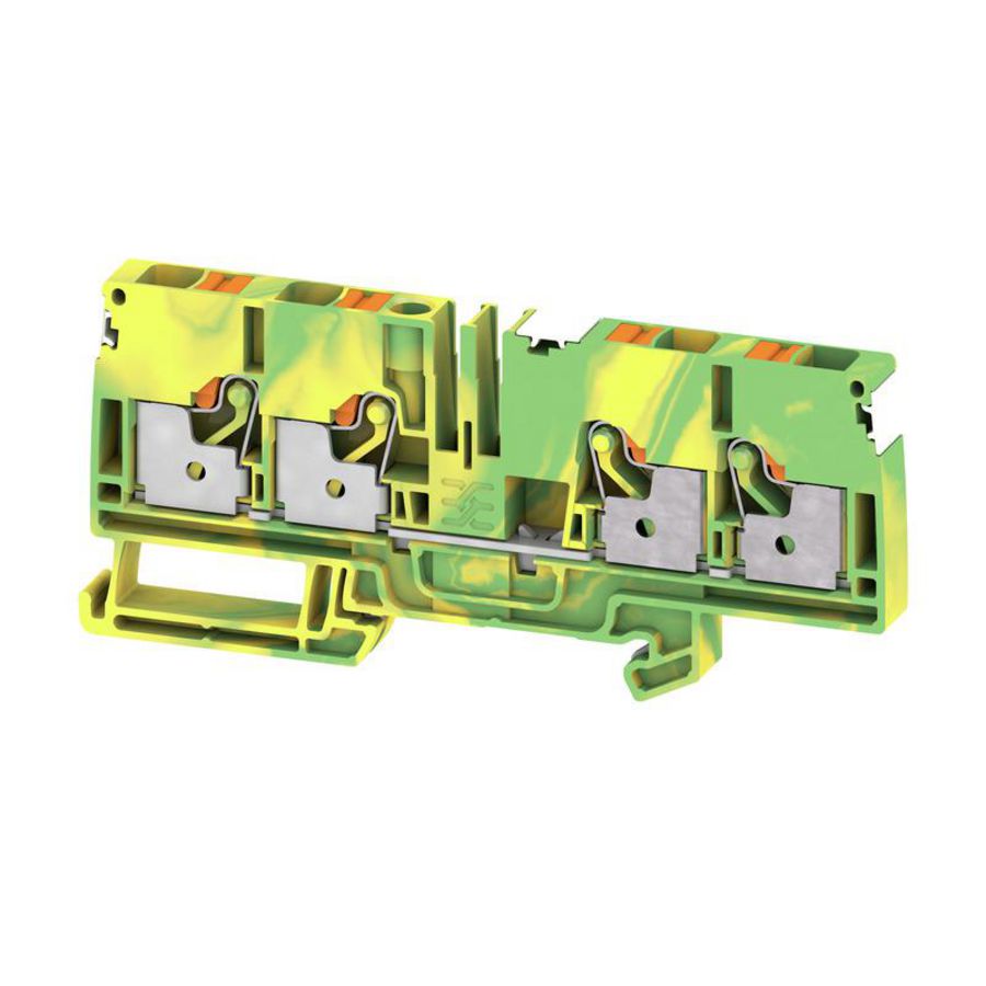 Aardklem PE PUSH IN groen/geel 6mm2 800 V 2881540000 VVE=50