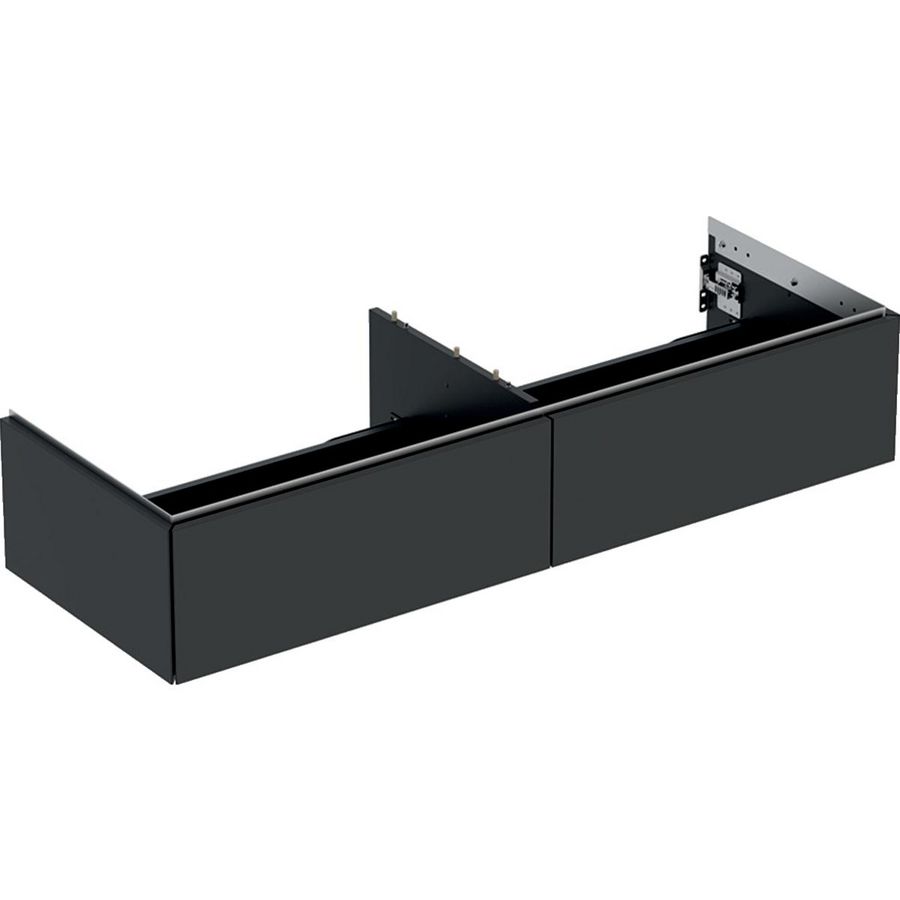Wastafelonderkast 2x la 135cm lava mat ONE