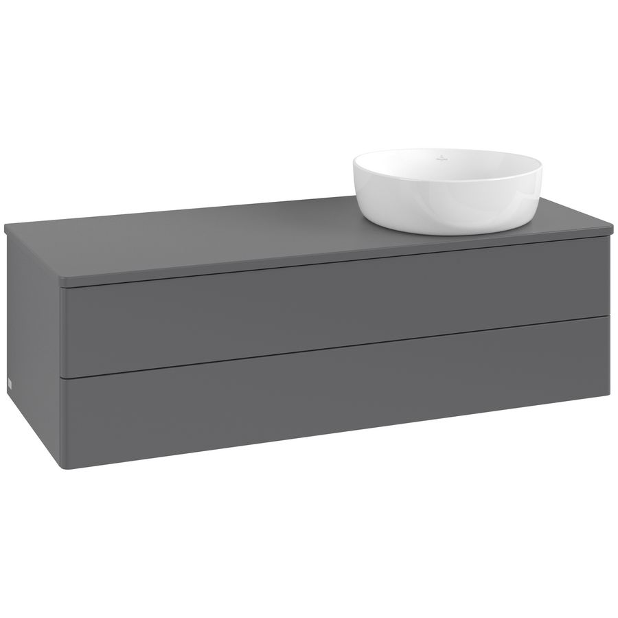 Wastafelonderkast Antao 1200x360x500mm Antr. Matt Lacquer K23010GK