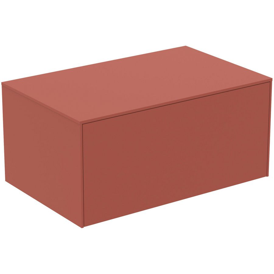 Conca wastafelmeubel 80x50x37cm 1 lade afdekblad zonder uitsnijding matt sunset