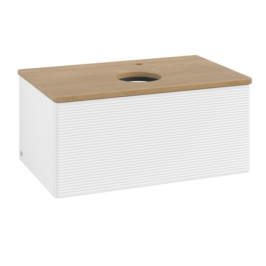 Wastafelonderkast Antao 800x360x500mm White Matt Lacquer L30151MT