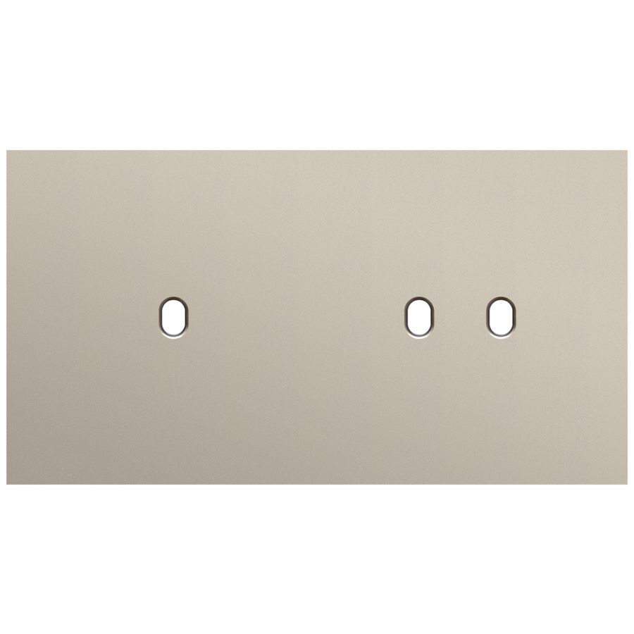 Tweevoudige afdekpl. horizontaal 71mm centerafstand een enke