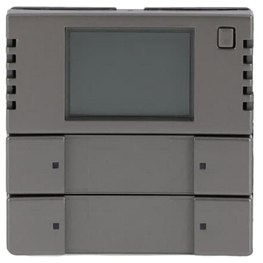 KNX bedienelement 2/4v met RTR pure-rvs (6128/28-866)