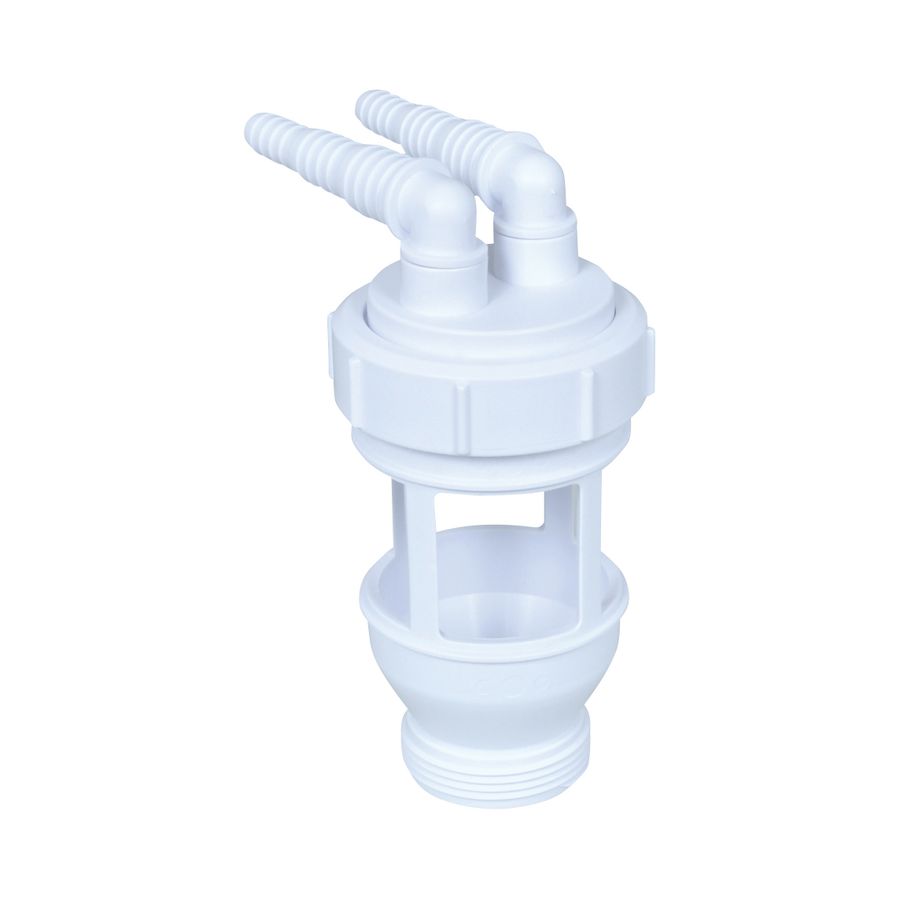 Luchtafscheiding waterontharder wit PP tbv onderbreking tussen de afvoer waterontharder / riool