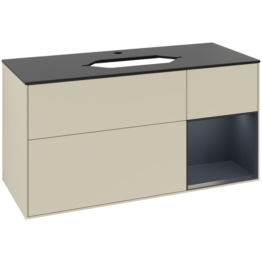 Wastafelonderkast Finion 1200x603x501mm S.Grey Matt Lacquer F302HGHJ