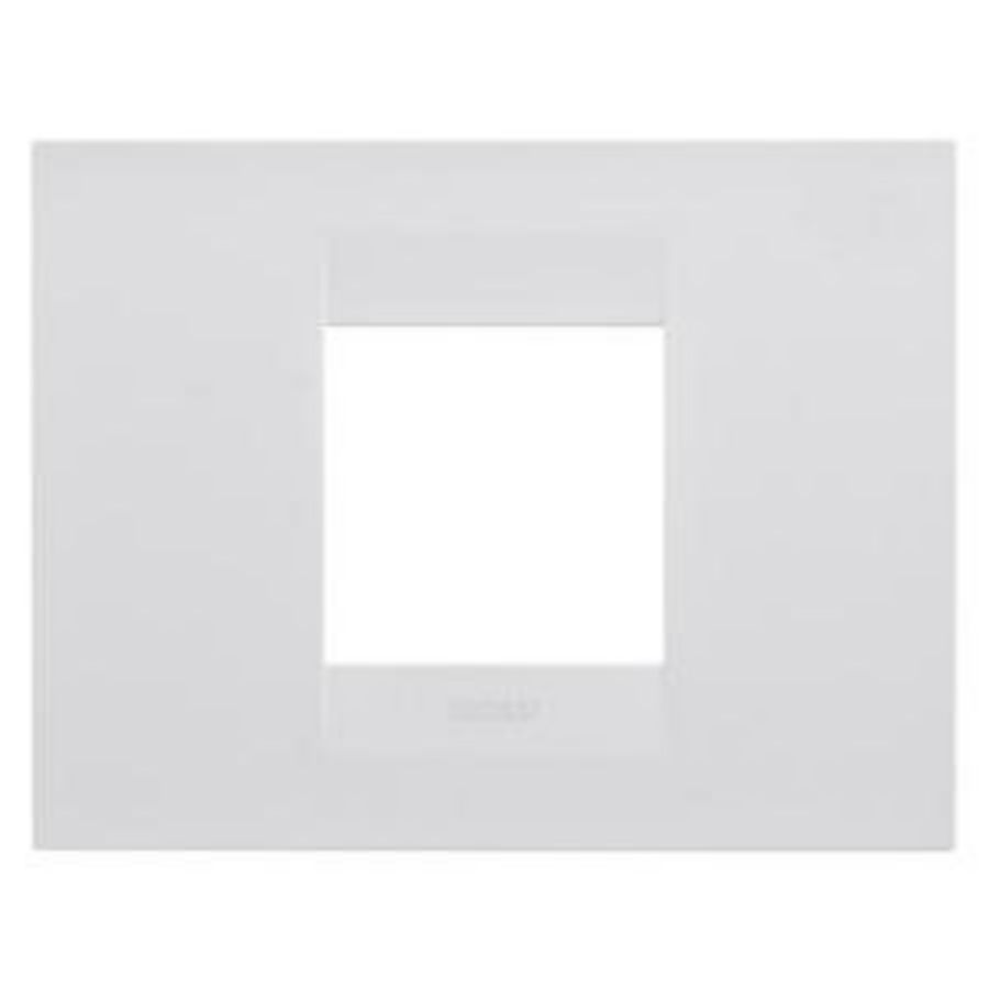 GEO PLATE-IN PAINTED TECHNOPOLYMER-2 MODULES-SATIN WHI