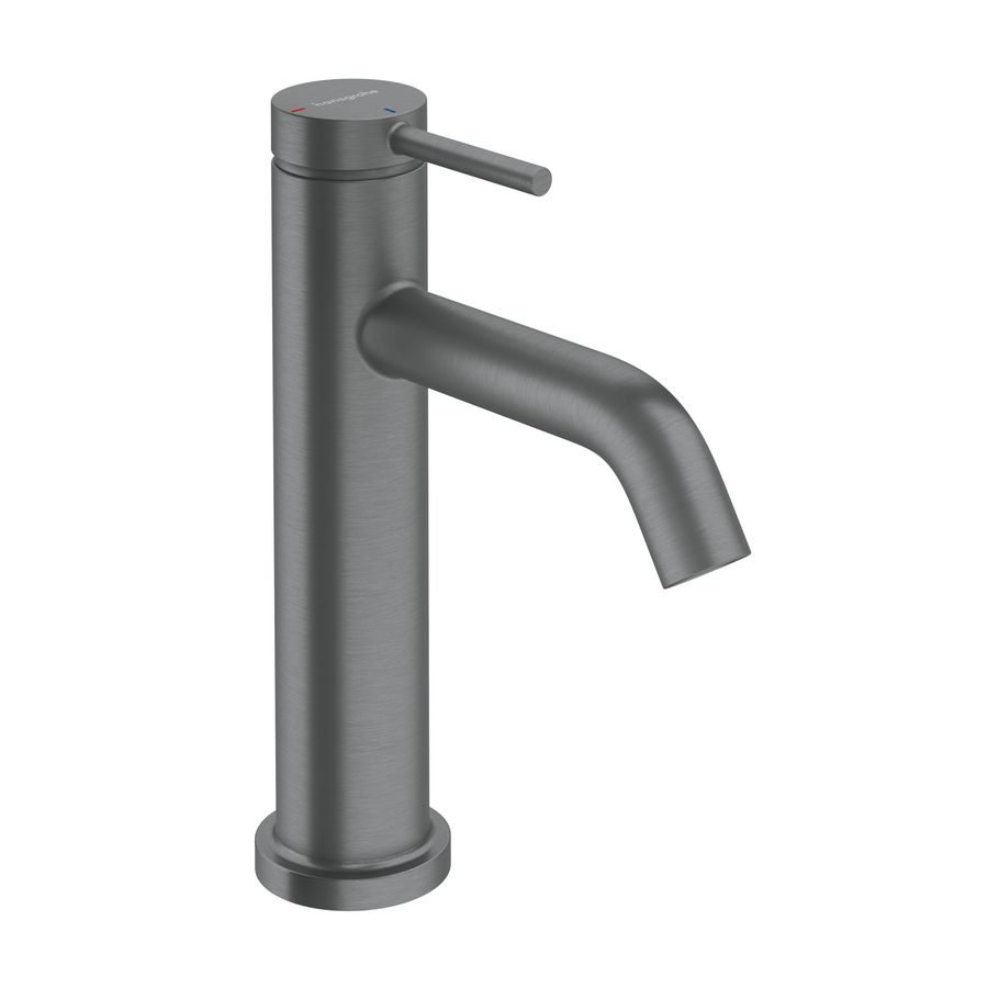 Tecturis S 1-hendel wastafelkraan 110 CoolStart EcoSmart+ met pop-up afvoer Brushed Black Chrome